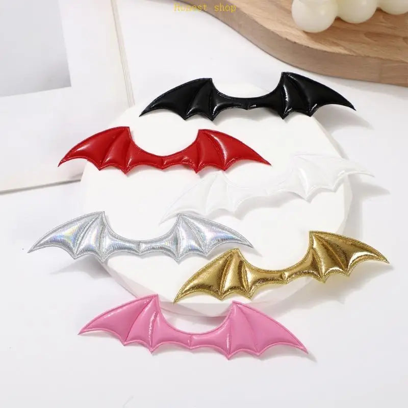 Sturdy PU Leather Demons Horn Wing for Costumes Accessories Quick Assembly Designs Halloween Craft Components