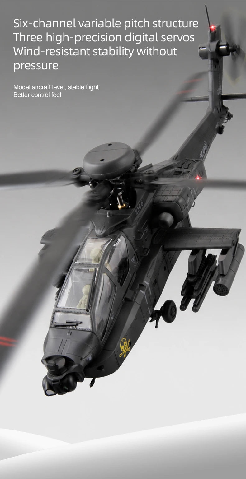 2026 New RC ERA C170 AH-64 Apache 1:48 Auto Stabilized Helicopter