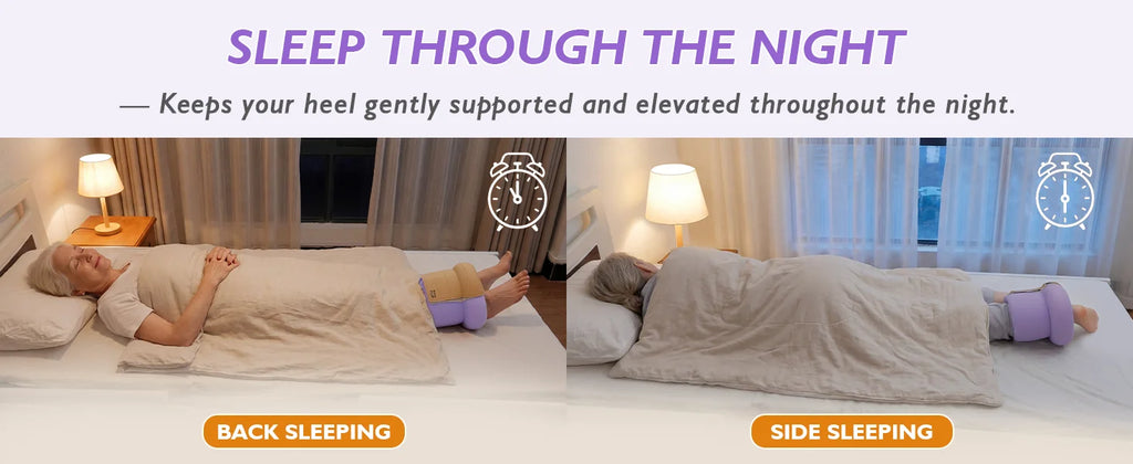 Ehucon Heel Protector for Pressure Sores, Ankle Elevation Pillow,Egg Crate Foam Heel Cushion Pillow for Bedridden Patients-1PC