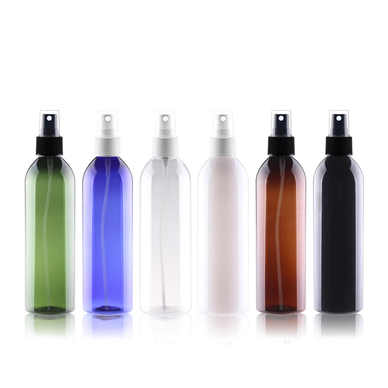20pcs 200ML 250ML Plastic Bottle Spray Nozzle 100ML 120ML PET Atomiser Refillable Bottle 150ML 500ML Empty Bottle QY21401-20