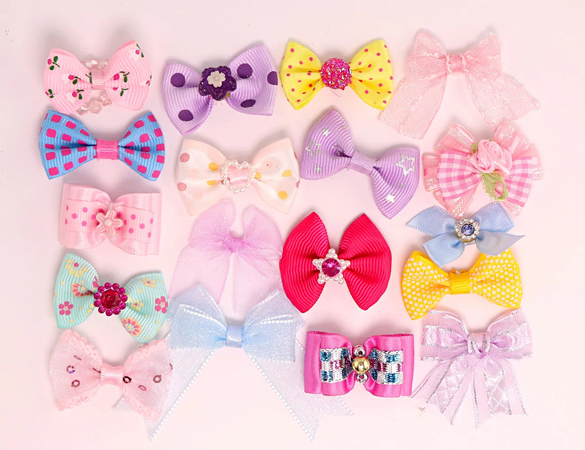 10 Pcs Bow Accessories Minilpsshop Accessories Random Clothes Collars For Short Hair Cat and Collie (Excluding Toys) for LPS