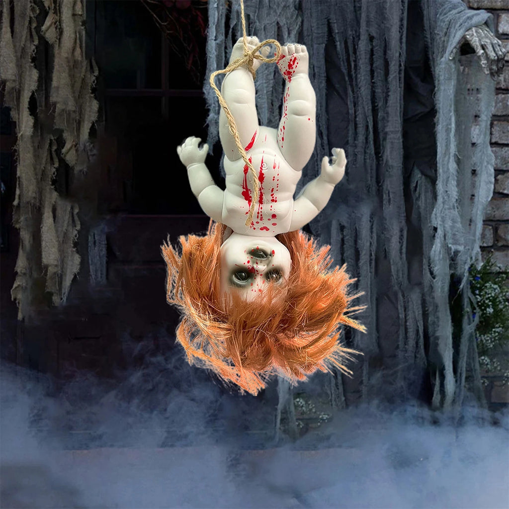 Halloween Scary Doll Christmas Decorations Horror Props For Bar Party Home Decor Spooky Witch Ghost