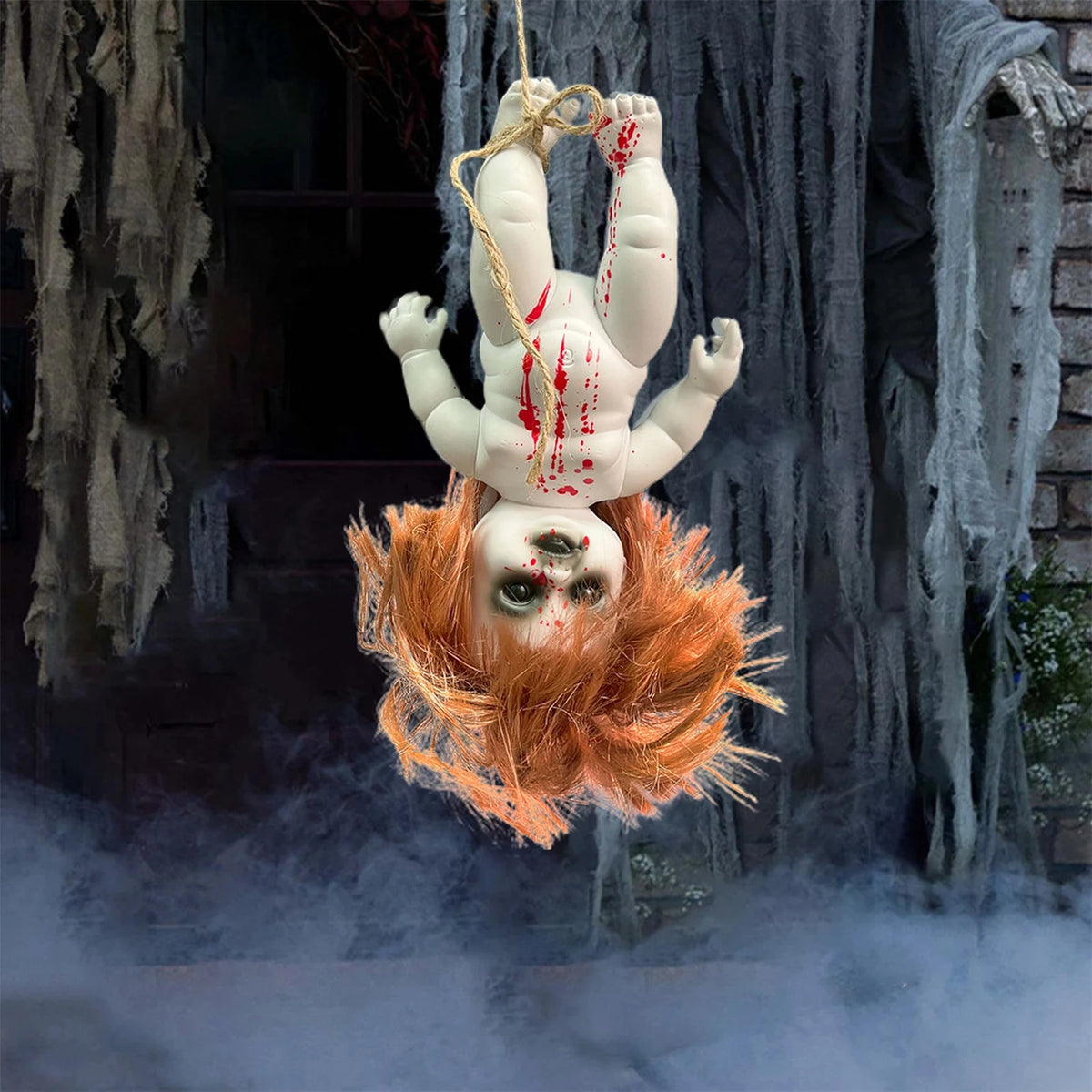 Halloween Scary Doll Christmas Decorations Horror Props For Bar Party Home Decor Spooky Witch Ghost