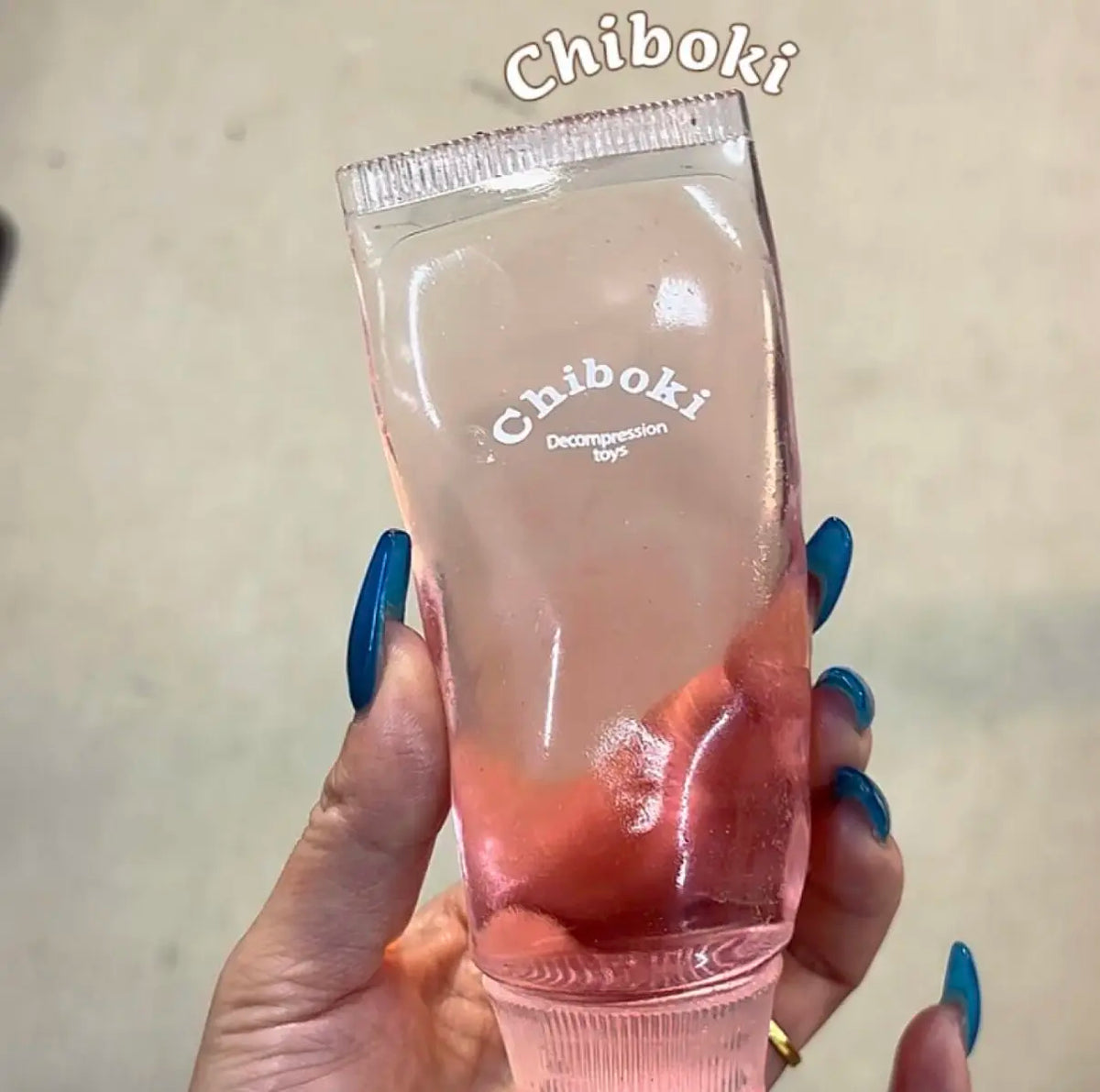 Chiboki Jam Toothpaste Shaped Squishy Decompression Toy Malleable No Rebound Vaseline Texture Squeeze Adult Stress Relief