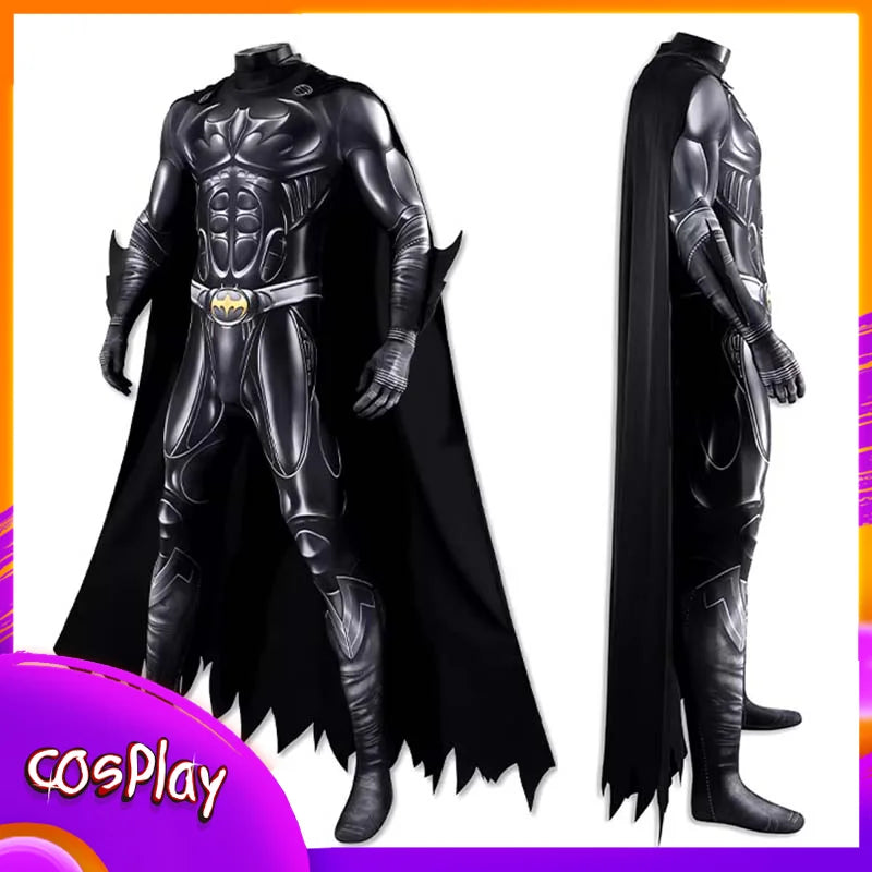 Forever Batman Cosplay Costume Bruce Thomas Wayne Men'S Jumpsuit Halloween Comic-Con Carnival Party Coser Props Performance