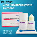 Zinc Polycarboxylate Cement Permanent Dental Cement Kit 15ml  Liquid 30g Powder Super Adhesive Denture Dentistry Materials