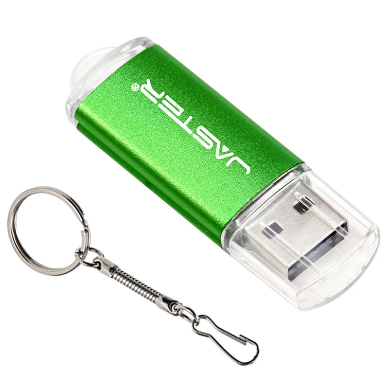 50pcs/LOT Free Logo With Key Chain USB Flash Drive 128GB 64GB 32GB 16GB 8GB 4GB 128M Pendrive 2.0 Fashion 9 Colors U Stick Gifts