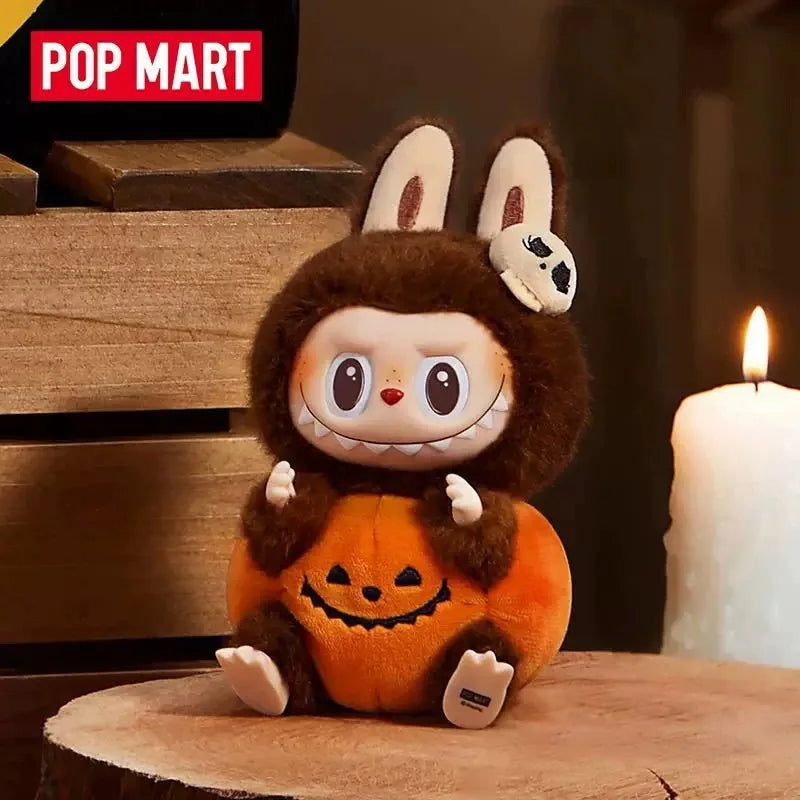 100% POP MART LABUBU Halloween Vinyl Pumpkin Weird Carnival Series Blind Box Vinyl Doll Pendant Halloween Toy Gift