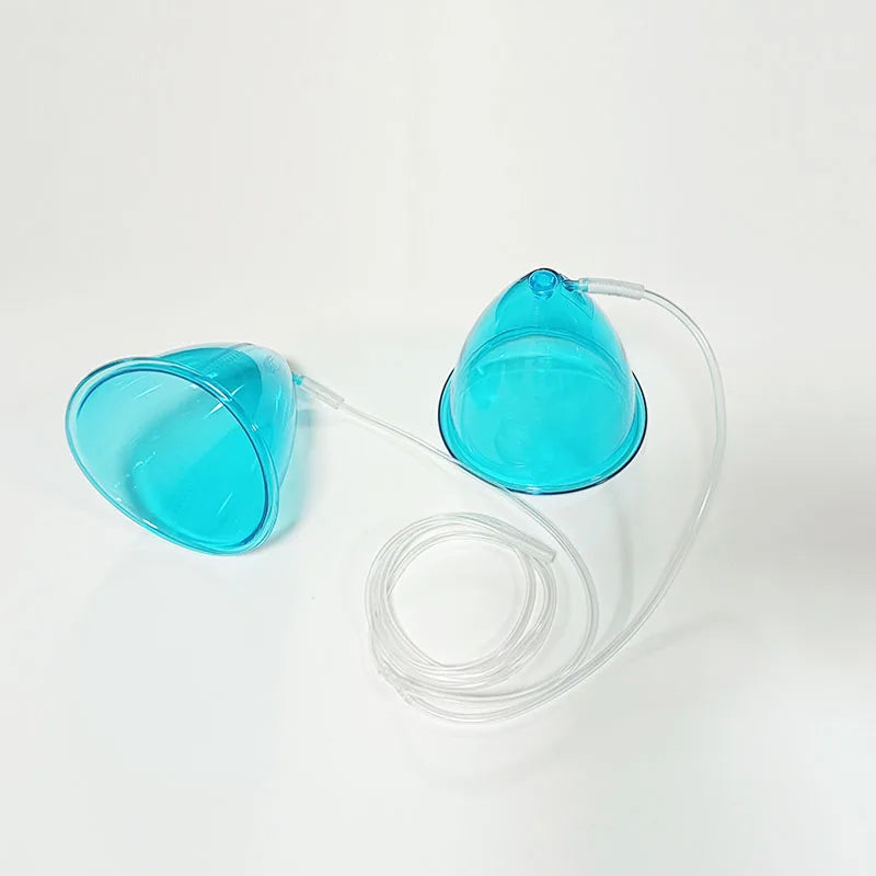 1 Pair 120/150/180/210ml Hip Lifting Vacuum Cupping Breast Enlargement Buttock Enhancer Massage Machine Replacement Cup Y Hose