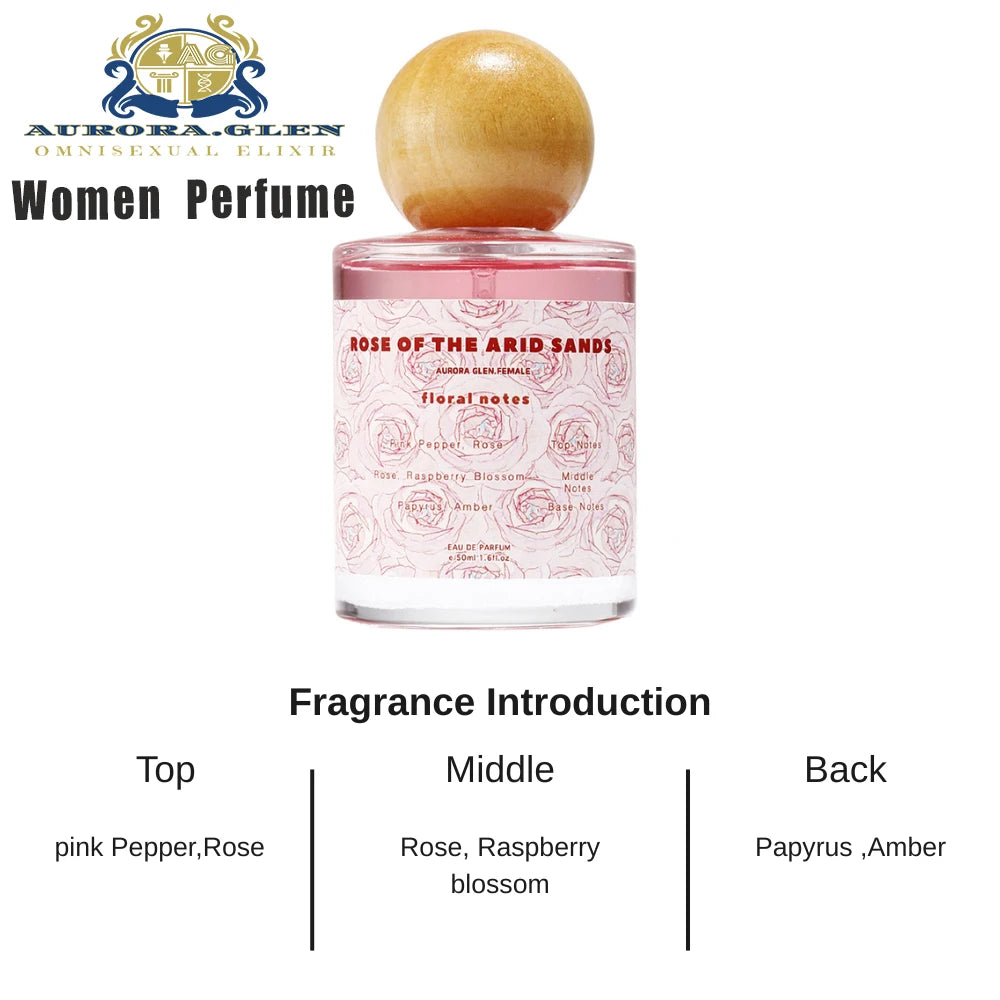 100% Original Perfume Brand Strong Fragrance Lasting Fragrance Men's Perfume Women, Floral Woody Tone 50ml Fresh and Natural