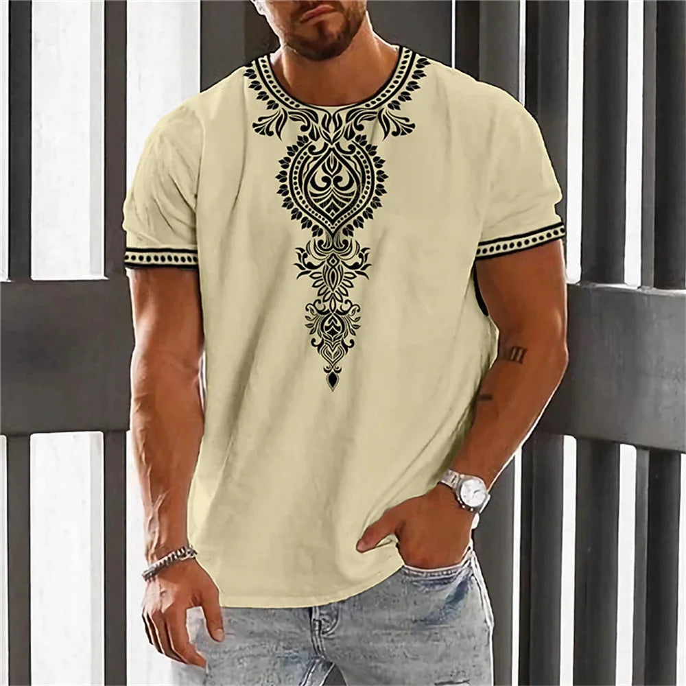 Men's 6-pack Abdominal Muscle T-shirt 3D Printed Short Sleeved Fitness Running Sports Casual Loose Short Sleeved Comfortable Shi