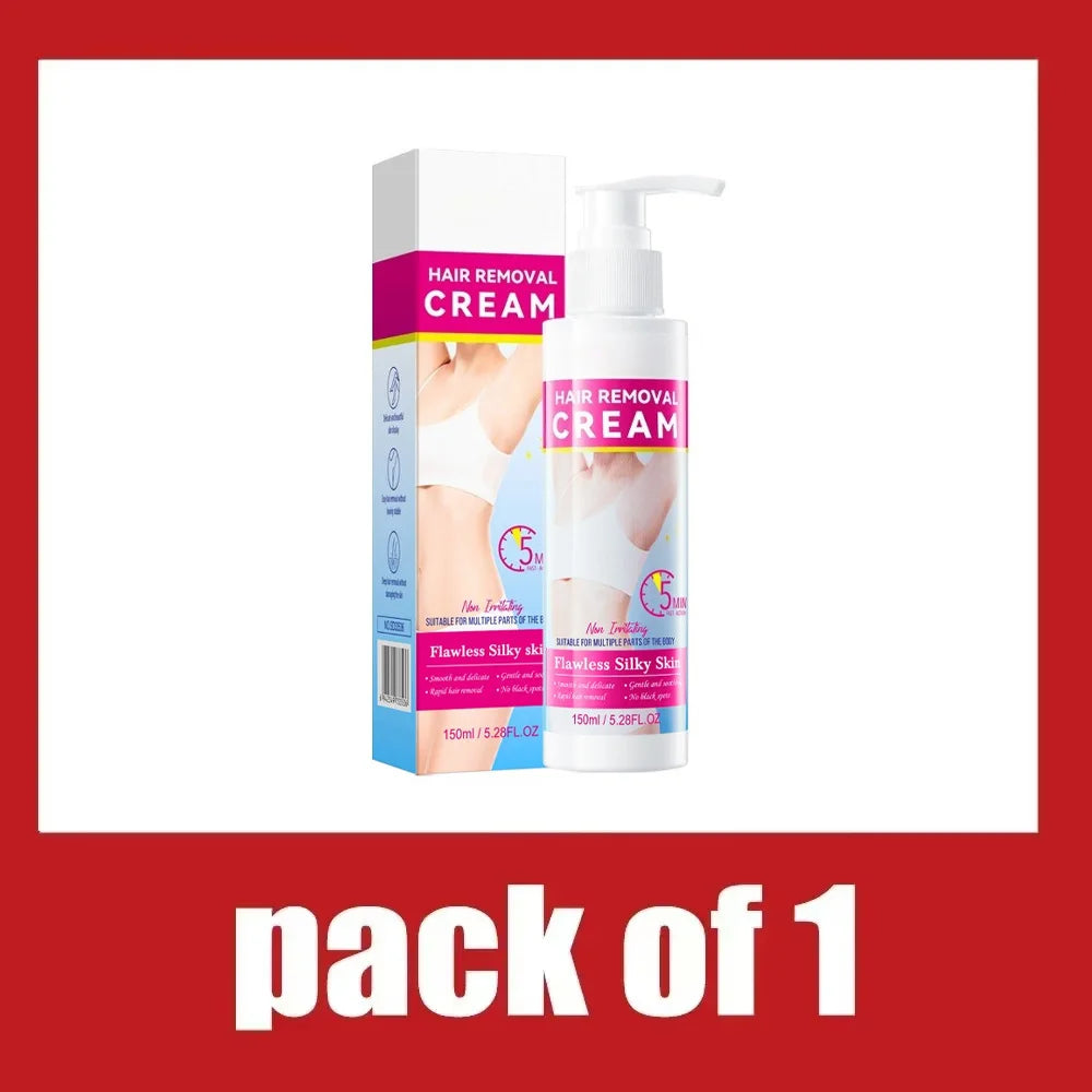 Men's and women's hair removal cream does not irritate the armpits. Smooth hair removal cream 150ml
