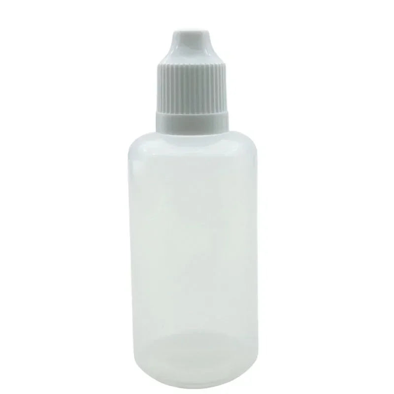 100PCS 3/5/10/15/20/30/50ml Wholesale Eye Drop Refillable Bottle with Colorful Cap Squeezable Dropper Bottle Liquid Containers