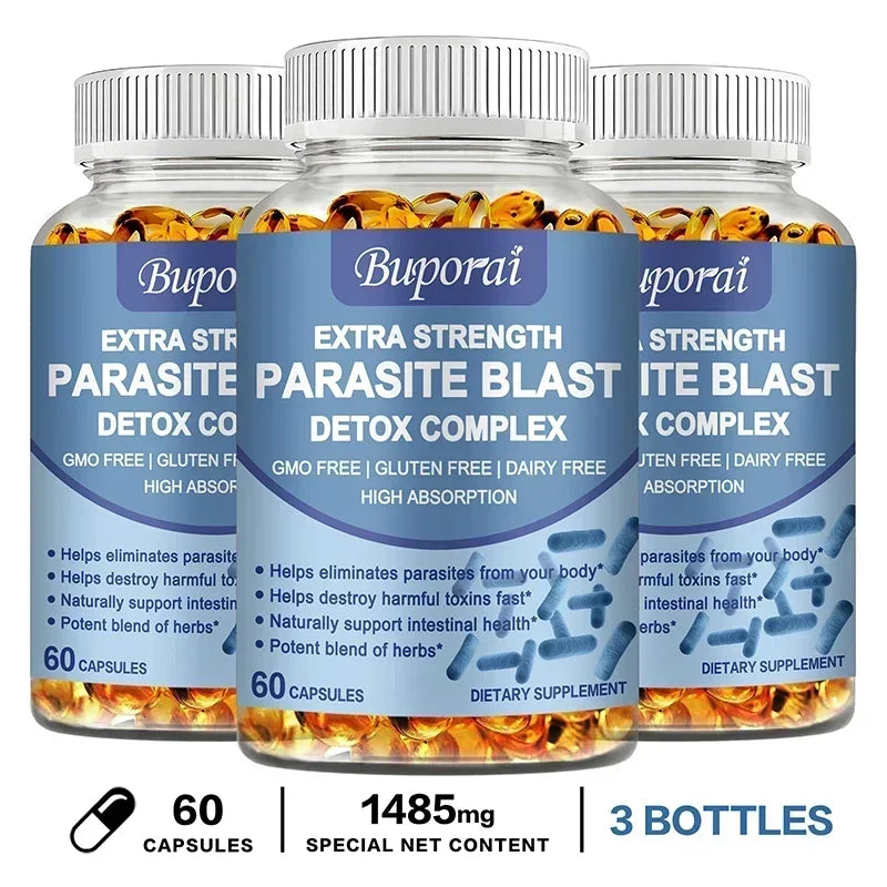 Parasite Blast Detox Complex - Eliminate Parasites, Supports Intestinal Cleansing Enhance Immunity, Promote Digestion