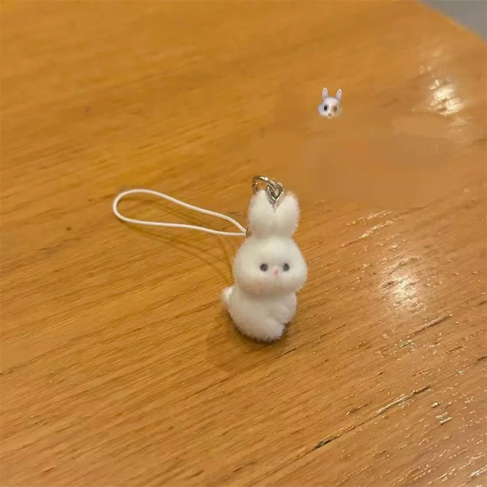 Cute Rabbit Anime Dog Cartoon New Animal Pendant Cute Keychain Phone Case Backpack Wallet Accessories Women Furniture Decoration
