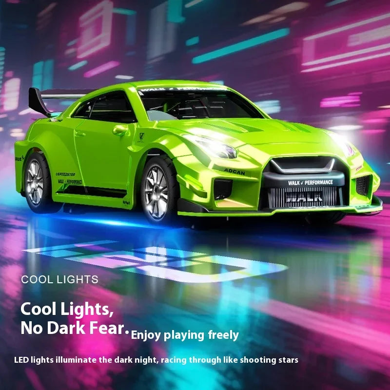 1:43 Scale RC 4WD Drift Alloy Car with Gyro Remote Control Toy for Boys Children's Christmas And Halloween Gifts