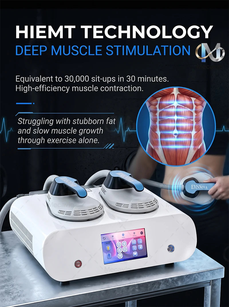 EMS Electromagnetic Hot Portable EMSnova Body Shaping Machine  Slimming Stimulation Fat Removal Muscle Building Portable Home