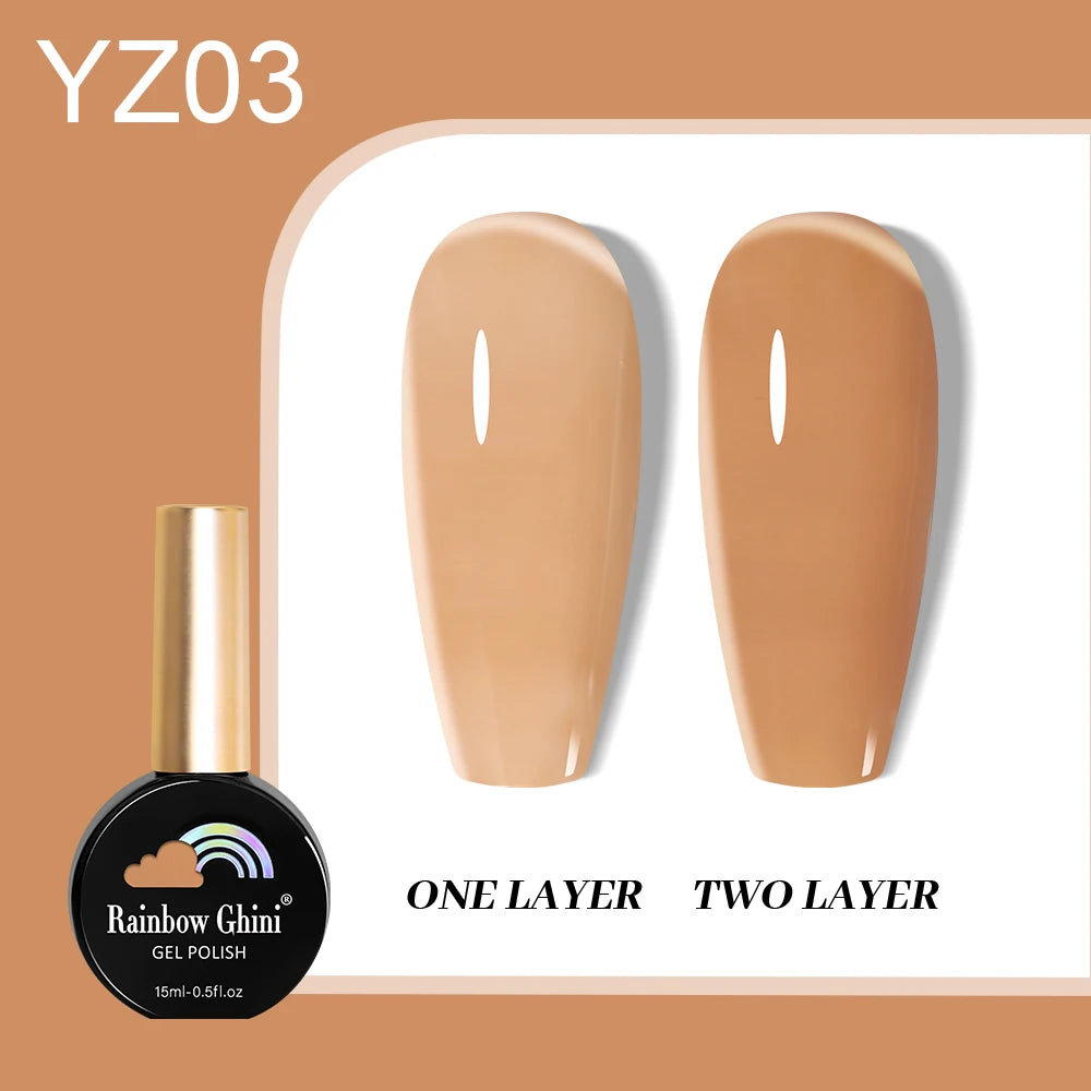 RG 15ML HEMA&TPO FREE Summer Series Fluorescent Gel Polish in Sporty Style Y2K Nail Polish Suitable for Parties Nail Art UV Gel