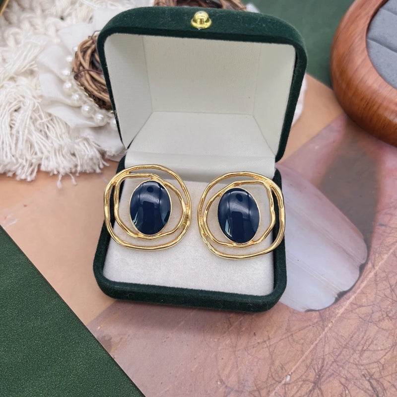 Filigree Irregular Stud Earrings Enamel More Colors Party Accessories For Women's Gifts