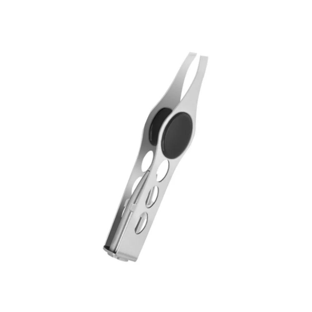 1pc Hot Sales Precision Portable Stainless Steel Button Cell Smart Design Eyebrow Hair Remove Tweezer with LED Light Makeup Tool