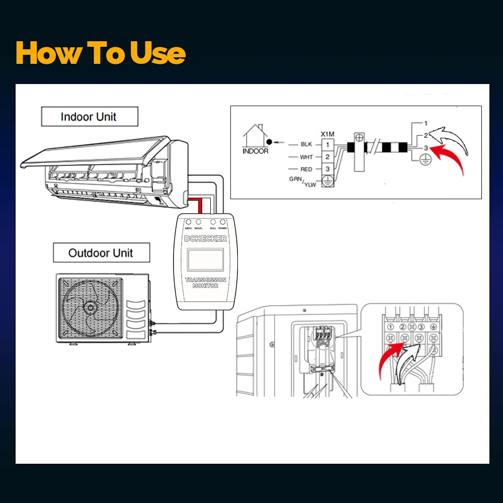 Transmission Monitor Dchecker For Daikin Split/Multi-Split SkyAir Services Troubleshooting Becomes Easy New