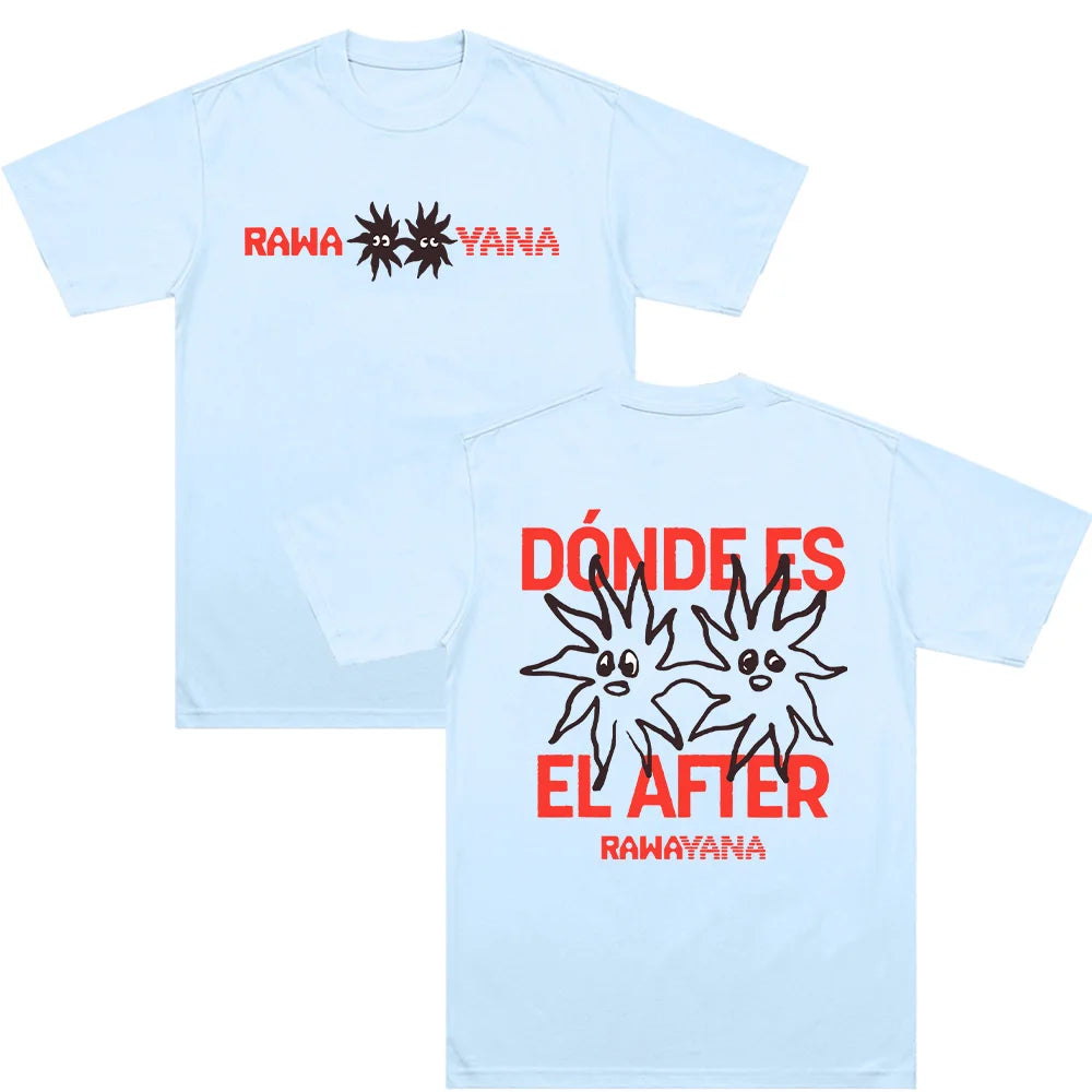 Rawa Yana T-Shirts Rawayana Band Album Merch Clothing Unisex Fashion High Quality Cotton Comfortable Loose Breathable Top Casual
