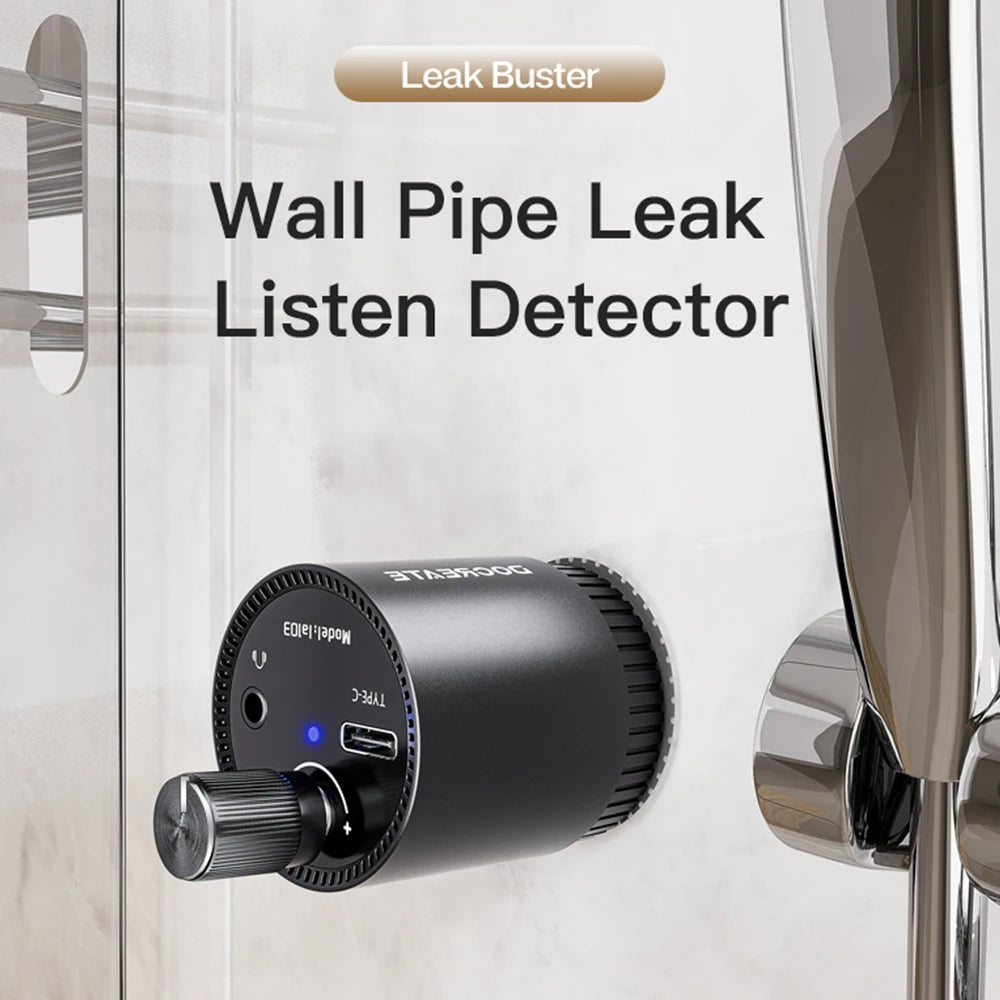 Pipe Water Leak Detector 13000X Sound Detector Accurately Locating Water Leaks in Walls and Floor Leak Detection Tool