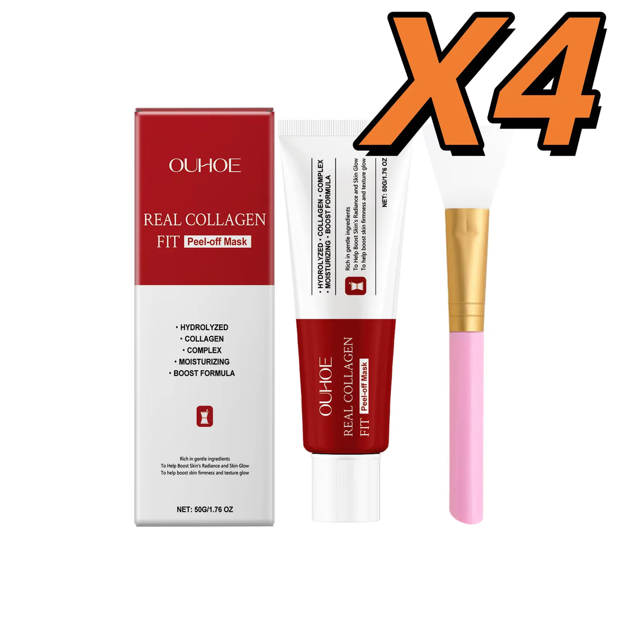 Collagen Peel off Mask Tighten Antioxidant Reduce Wrinkle Blackhead Soothe Exfoliate Moisturizing Lighten Facial Wrapping Cream