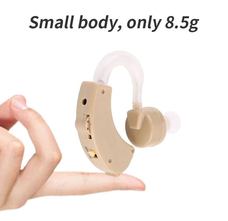 Battery Adjustable Tone Hearing Aid Rechargeable Ear Hearing Amplifier Hearing Aids Device for Elderly Hearing Loss Lightweight