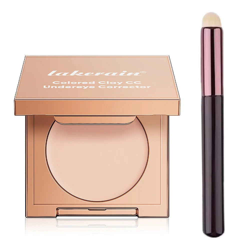 Eye Concealer Corrector With Brush Moisturizing Natural Foundation Long Lasting Waterproof Cover Dark Circles Under Eye Makeup