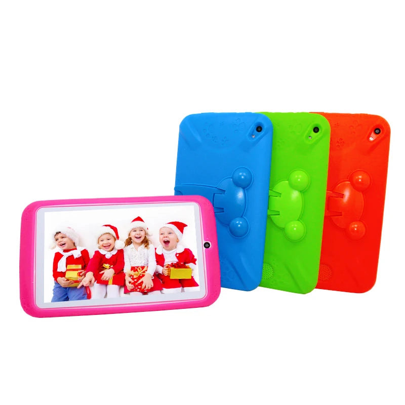 7 INCH Android 10 RAM 1GB +16GB ROM Gift Kid Tablet E98 WIFI Dual Camera Quad-Core Free Silicone Case 3D Glassess