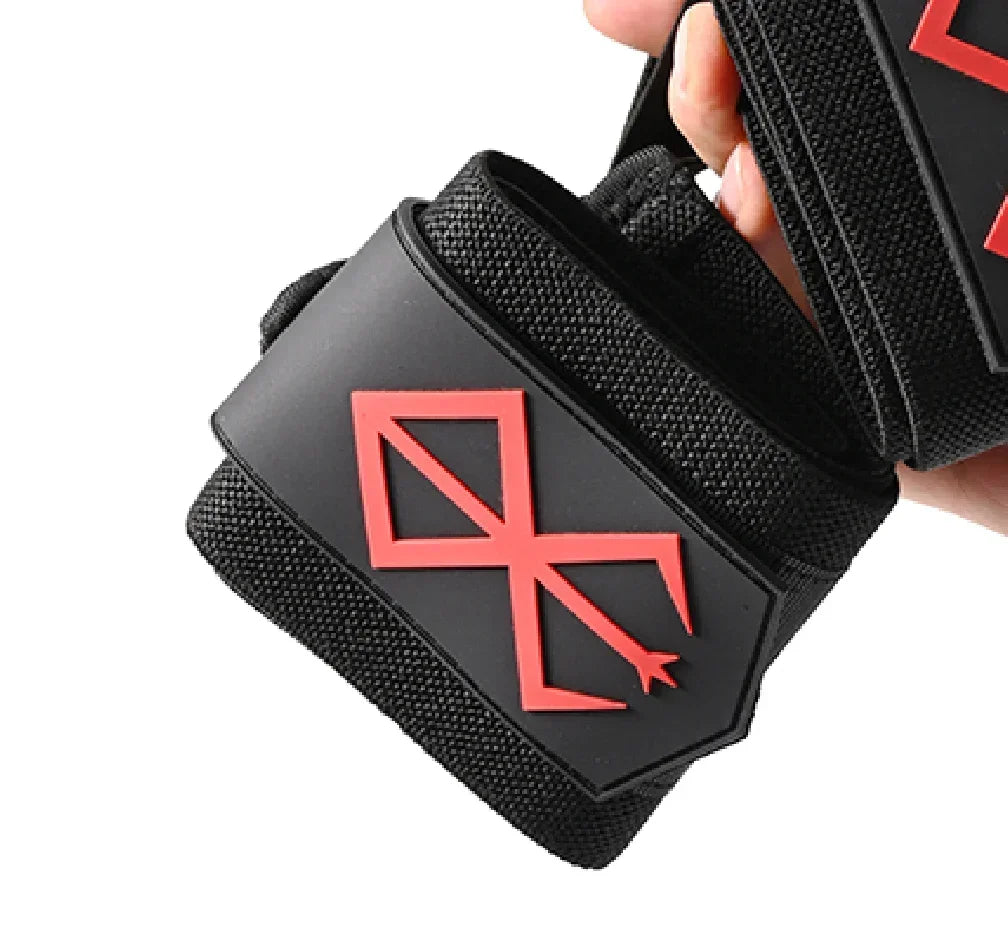 Anime Wrist Wraps Weightlifting Professional Wrist Support Sweat Compression Wrap Wrist Strap Weights Fitness Strength
