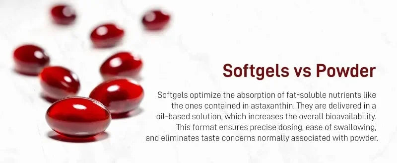 Astaxanthin Softgels 12mg with MCT Coconut Oil from Haematococcus Pluvialis Microalgae Daily Wellness Supplement 120 Count