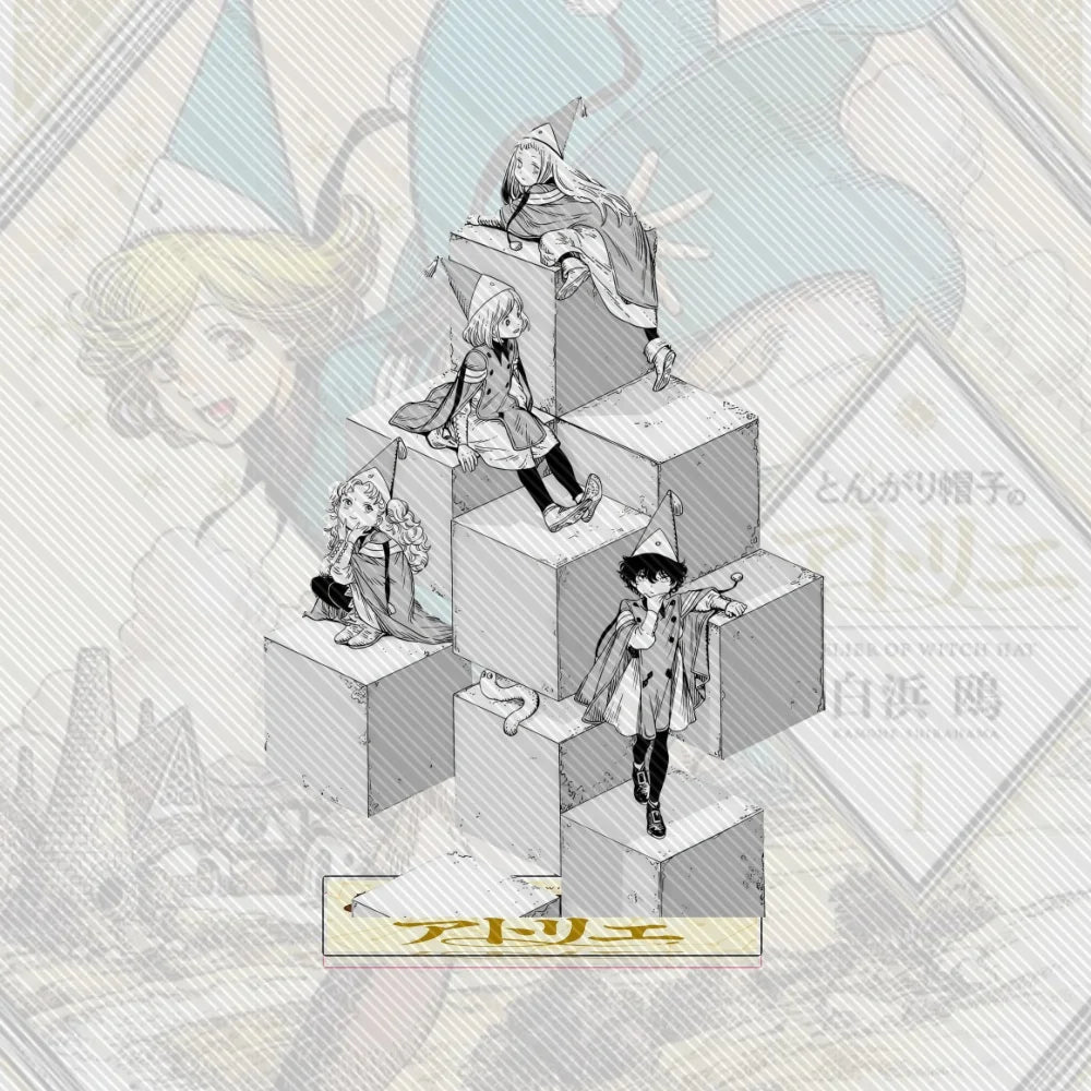 15CM Charm Anime Witch Hat Atelier  Acrylic Stand Model Cosplay Characters Ornament Accessories Goods Collection Gifts