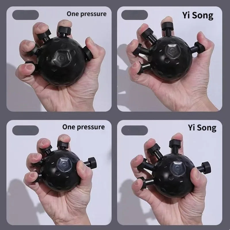 Five-Finger Trainer with Grip Ball,Finger Rehabilitation Device,Hand Strength Training, Wrist Gripper, Portable Finger Exerciser