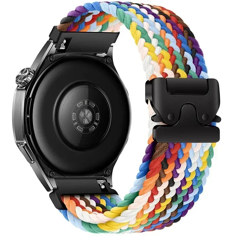 22/20mm Nylon Braided Parachute Buckle Strap for COROS APEX 4 42mm/PACE 4-Pro Bracelet Band for Suunto Vertical 2/Race 2-1-S/Run