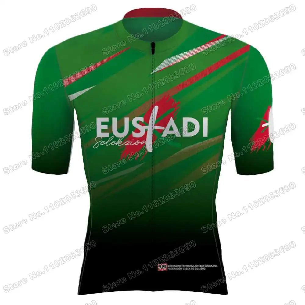 2026 Euskadi Basque Country Team Cycling Jersey Set Euskadiko Cycling Clothing Summer Road Bike Shirts Suit Bicycle Bib Shorts