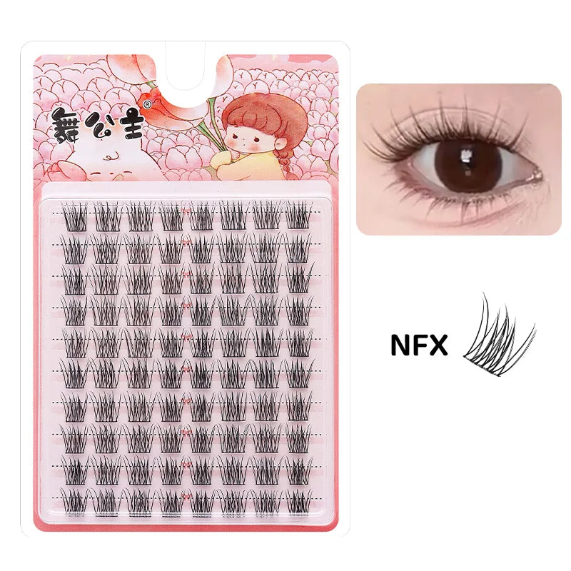 10 Rows Individual Lashes DIY at Home Lash Extension Cluster Wholesale Natural Makeup Eyelashes