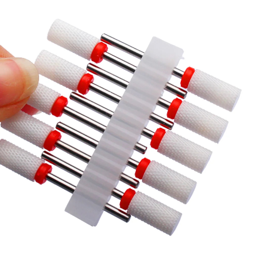10pc Carbide Manicure Drills Nail Drill Bits Set Milling Cutters Kits Gel Polish Remover Files Electric Burr Tools Accesstries