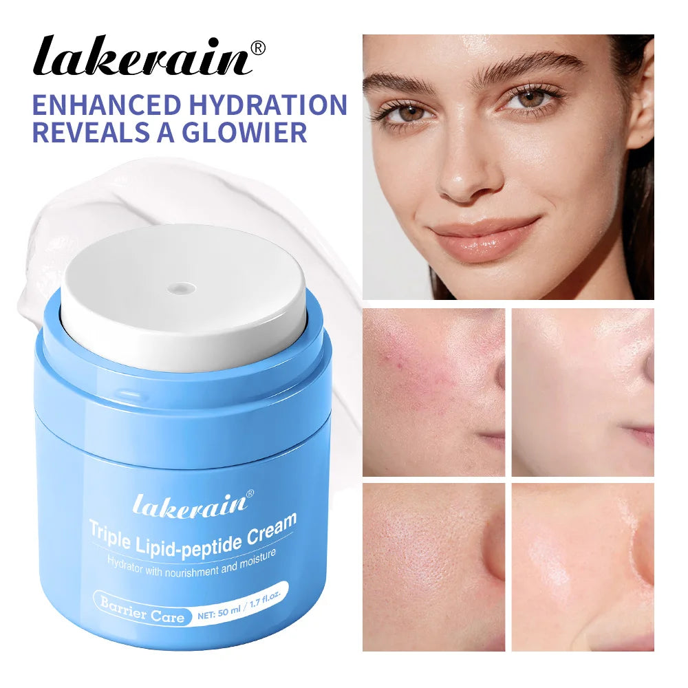 Triple Lipid Peptide Cream Long-lasting Moisturizing Deep Hydration Skin Care Face Cream for Dry Sensitive Skin Treatment