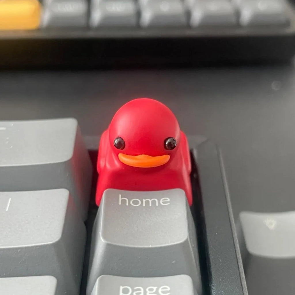 1PC Cute Duck Personalized Resin KeyCap Cartoon Decoration Gaming Key Cap for Cherry Mx Switch Gamer Mechanical Keyboard Gift