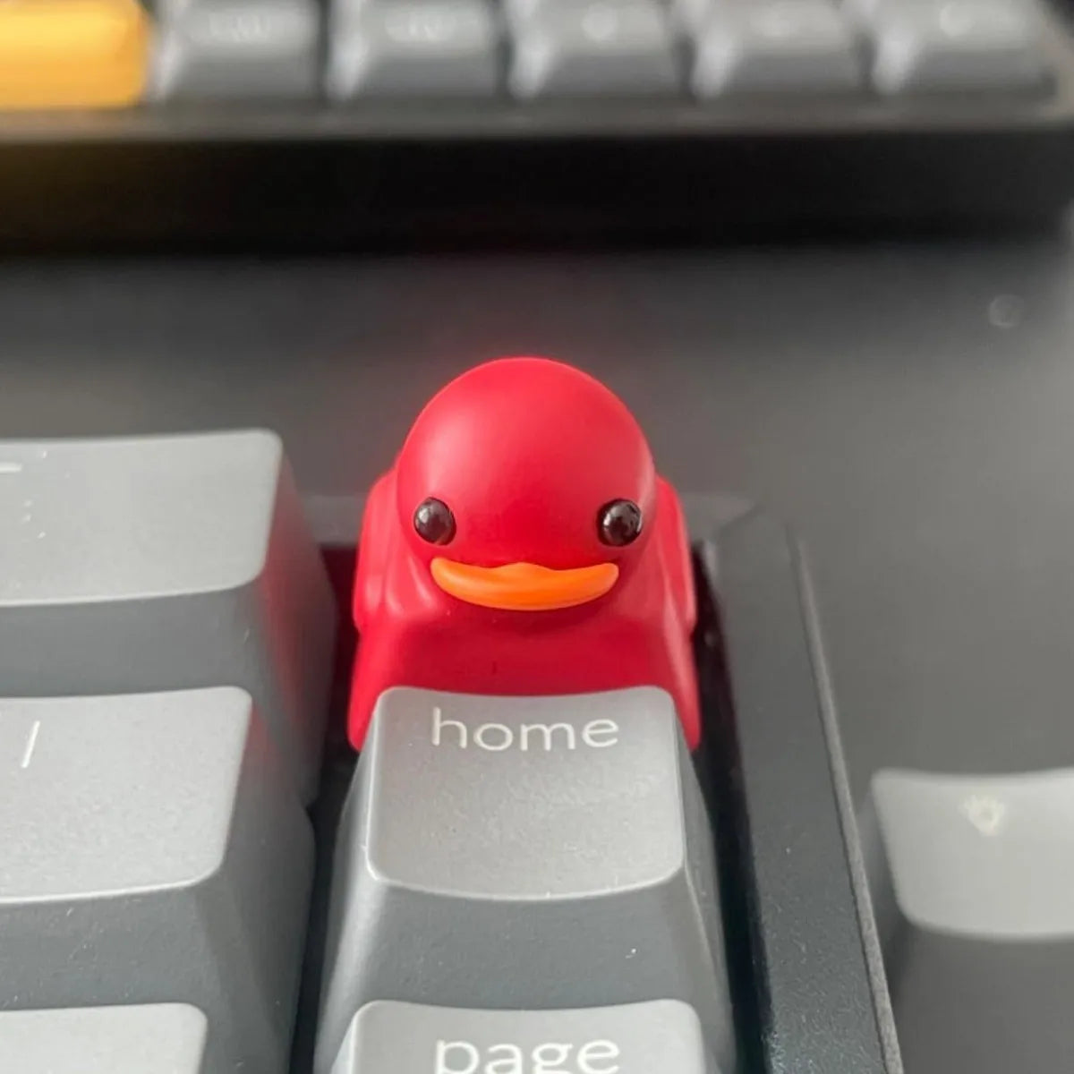 1PC Cute Duck Personalized Resin KeyCap Cartoon Decoration Gaming Key Cap for Cherry Mx Switch Gamer Mechanical Keyboard Gift