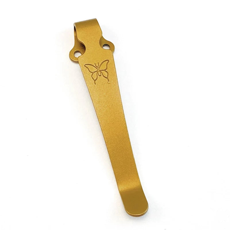 Knife Titanium Back Clamp Pocket Clip 5 Color For Emerson CQC Benchmade Griptillian Bugout 535 585 551 Knives