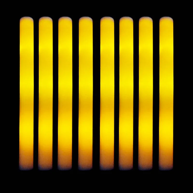 10/20/30pcs Customizable Colorful RGB LED Glow Sticks Glow Foam Stick Wedding Halloween Christmas Party Decoration