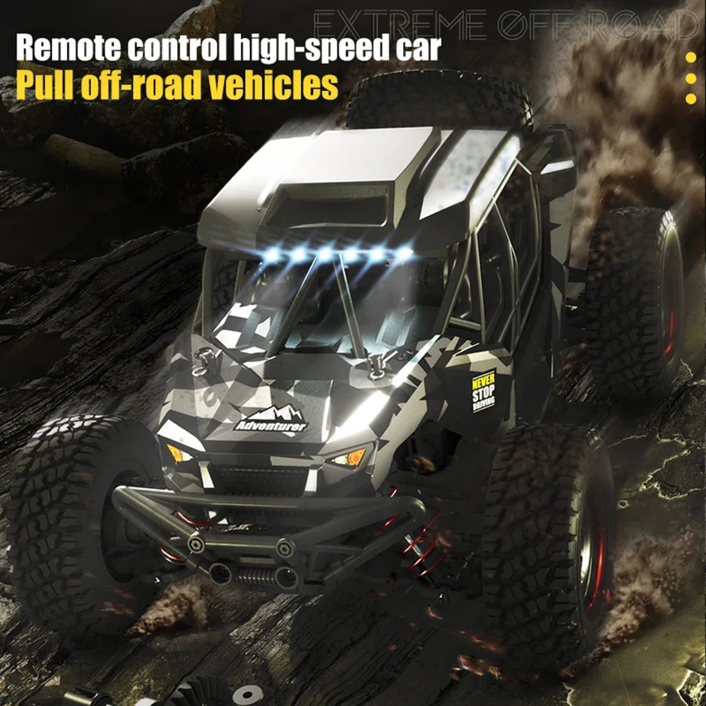 16106 1:16 50KM/H 4WD RC Car With LED Remote Control Off-road Cars High Speed Drift Monster Truck for Kids vs Wltoys 144001 Toys