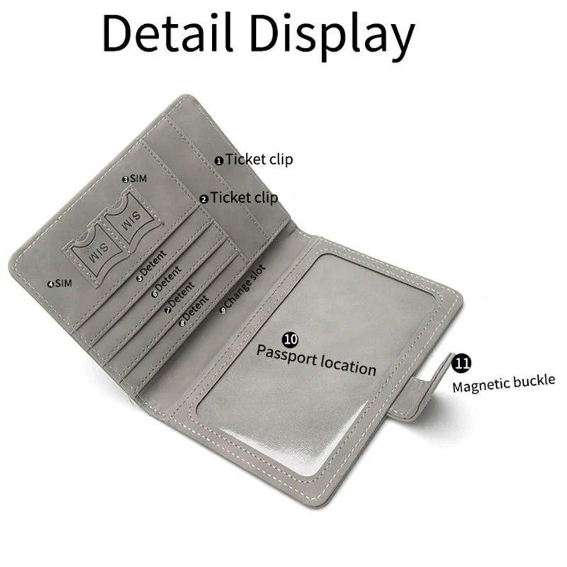 Rfid Global Flight Passport Holder Laser Engarved Name Passport Cover Custom Name Travel Wallet