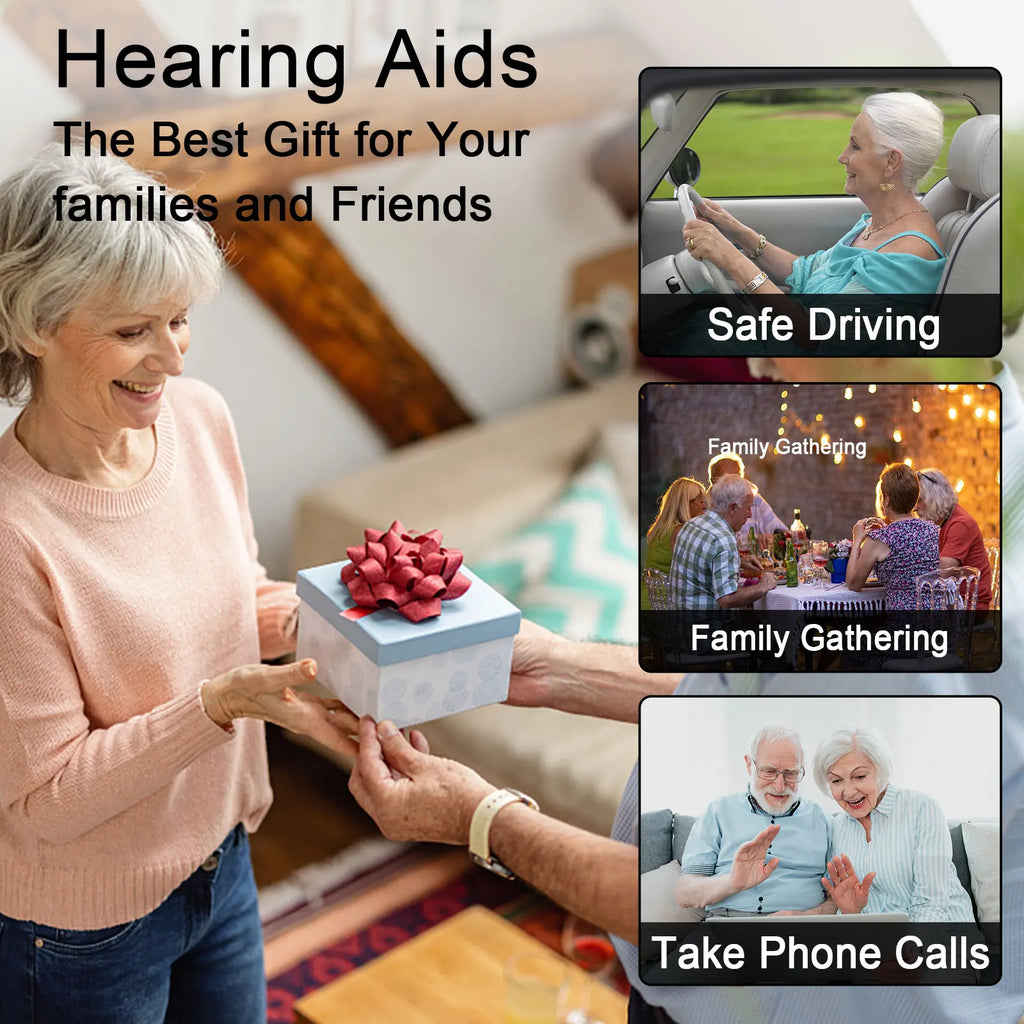 Newest 16 Channels Hearing Aid For Deafness Elderly Bluetooth Hearing Aids App Control Rechargeable Sound Amplifier Audifonos