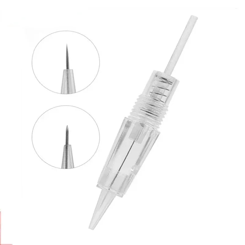 10pcs Microblading Cartridge Needle for Charmant Permanent Makeup Machine Micropigmentation Device 8mm Screw Eyebrow Tattoo Pen
