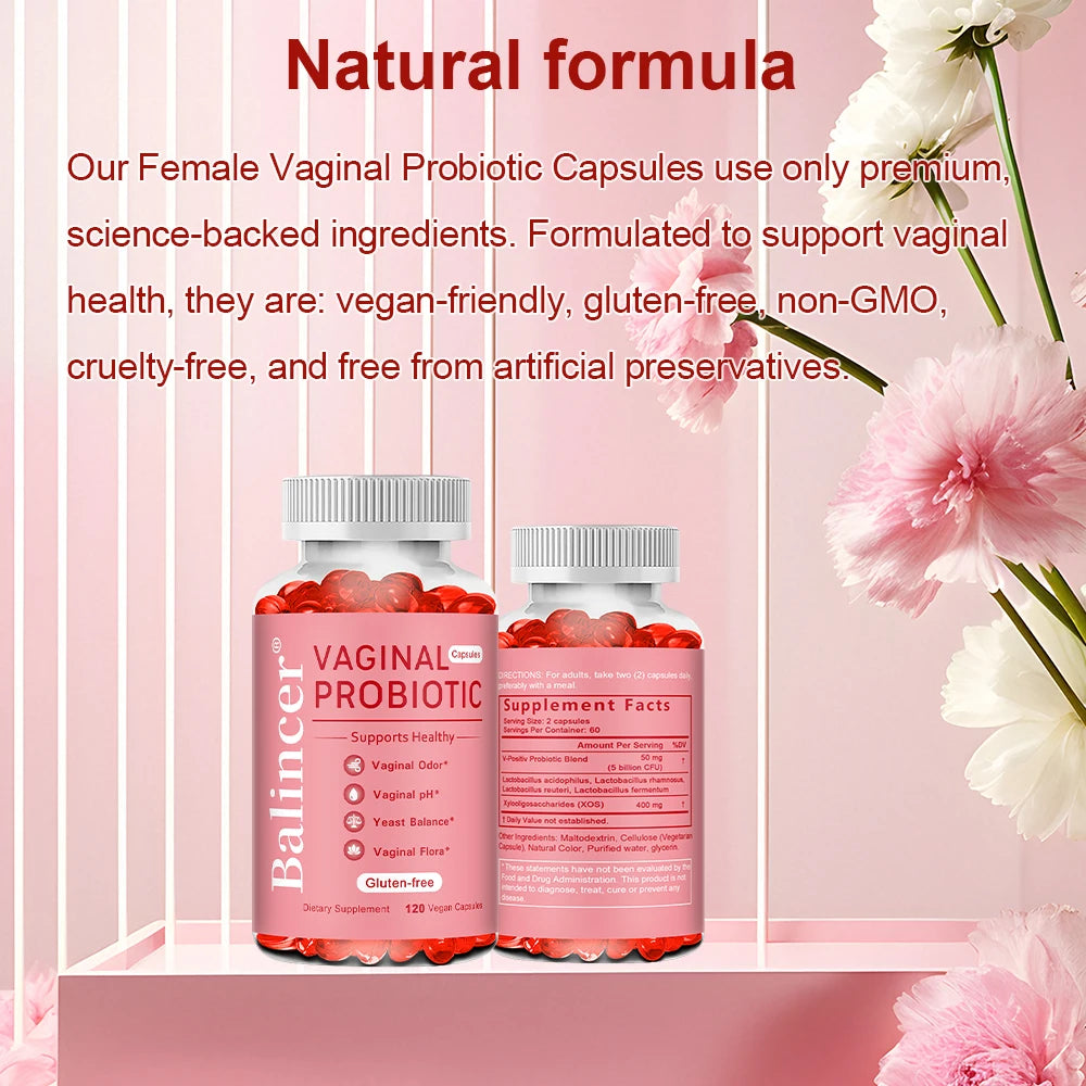 Women's Probiotics Capsules, for Digestive Support, Promotes Vaginal, Intestinal, Immune, Non-GMO & Gluten Free