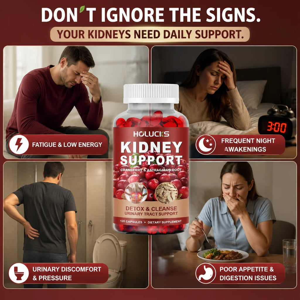 Kidney Cleanse & Detox Supplement, with Cranberry, Astragalus Root, for Kidney Restore, Support Bladder & Urinary Tract Health